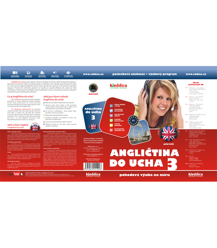 EDDICA Angličtina do ucha 2. a 3. - NOVÁ VERZE výhodný komplet